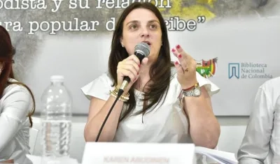 La Consejera Presidencial para las Regiones, Karen Abudinen.