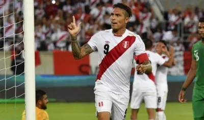 El delantero peruano Paolo Guerrero.