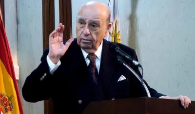 Julio María Sanguinetti, dos veces presidente de Uruguay.