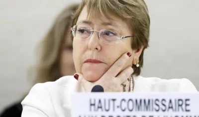 Michelle Bachelet, Alta Comisionada de la ONU para los Derechos Humanos.