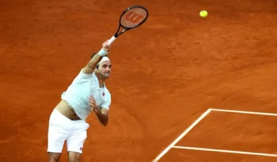 Roger Federer, tenista suizo. 