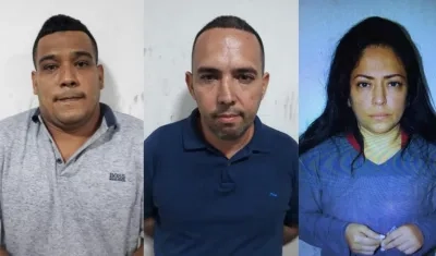 Los tres capturados.