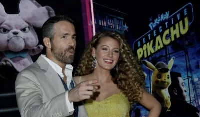 El actor canadiense-estadounidense Ryan Reynolds y su esposa, Blake Lively.