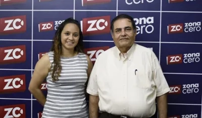 Maria Luisa Noguera, directora ejecutiva de la Regional Norte de Uniandinos, y el presidente de Uniandinos Regional Norte, Carlos Diago Abello.