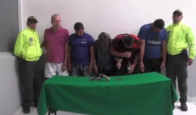 Los capturados fueron conducidos a la URI de la Fiscalía.