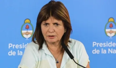 La ministra de Seguridad de Argentina, Patricia Bullrich. 