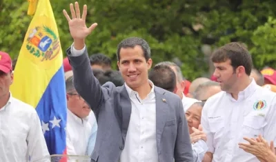 El líder del Parlamento de Venezuela, Juan Guaidó, reconocido como presidente encargado de su país por más de 50 países