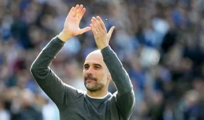 El técnico del Manchester City, Pep Guardiola.