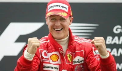Michael Schumacher, piloto alemán. 