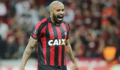 Thiago Heleno, jugador del Paranaense. 