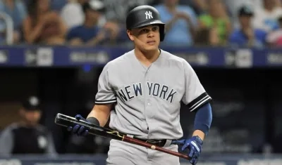 Giovanni Urshela, pelotero colombiano. 