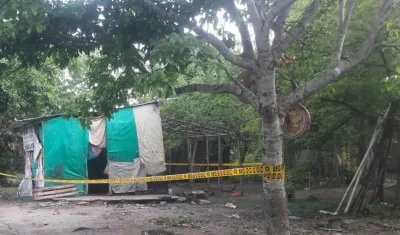 En este lugar fue encontrado el cuerpo de Angélica María Montaño Acosta.