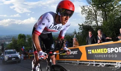 Juan Sebastián Molano, ciclista colombiano. 