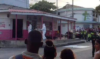 El CTI se encargó de la inspección del cuerpo.