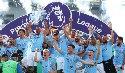 Manchester City viene de coronarse campeón en la liga de Inglaterra.