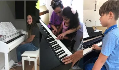 Valeria Char, Sharon Acosta y Sebastián Díaz Rangel.