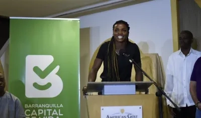 Caterine Ibargüen en Barranquilla.