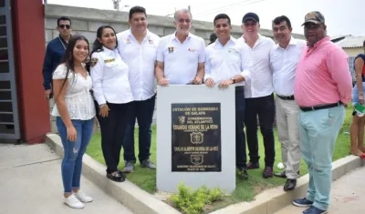 Inauguración de estación de Bomberos en Barranquilla.