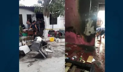 Daños causados en la vivienda.