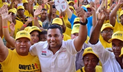 El aspirante Oscar David Galán.