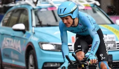 El ciclista colombiano Miguel Ángel López.