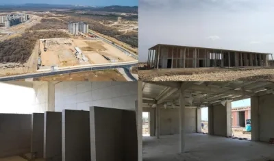 Imágenes de los avances de la sede. 