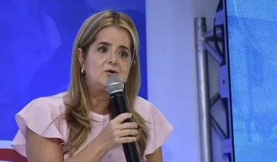 La candidata a la Gobernación, Elsa Noguera.