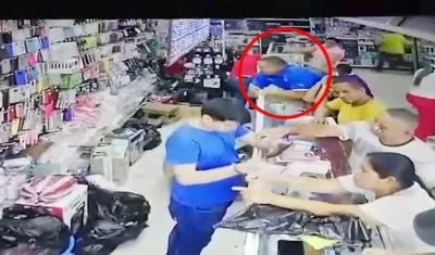 Ladrón grabado en cámara.