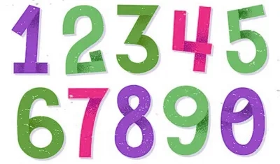 Los números arábigos.