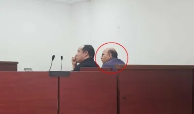 El abogado Javier Enrique Hurtado Ramírez y el Fiscal Gustavo Orozco Pertúz.