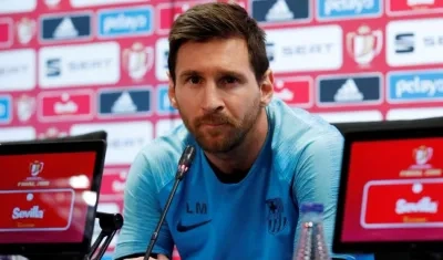 El delantero argentino Lionel Messi.