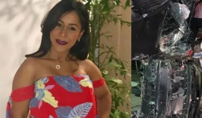 Tania María Guillot Deluque, docente de la Universidad de la Costa fallecida en un accidente de tránsito.