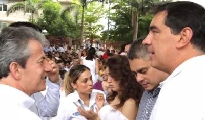 El vicepresidente de la ANI, Carlos García Morales, acompañando el sector transporte en Valledupar.