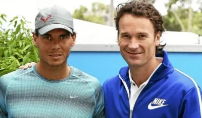Rafael Nadal y Carlos Moyá.