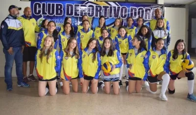 Las integrantes del Club Deportivo Doral.