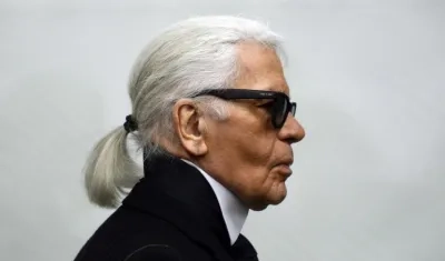 El diseñador Karl Lagerfeld.