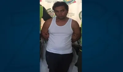 Carlos Alberto Barrios Padilla, capturado por el homicidio de su esposa.