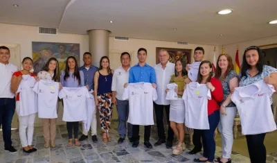 Los jóvenes practicantes de la convocatoria anterior.