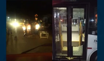 La protesta y los daños causados al vehículo.