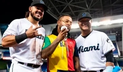 Jorge Alfaro, Kevin Flórez y Harold Ramírez.