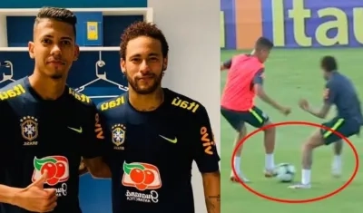 Weverton Guilherme y Neymar.