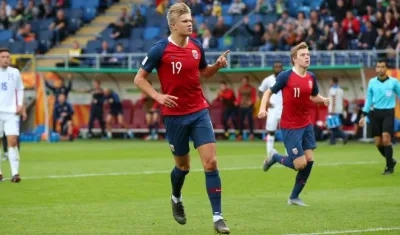 El delantero Erling Haland.