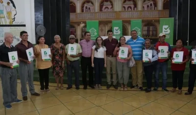 Parte de los beneficiarios.