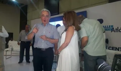Álvaro Uribe en Barranquilla.