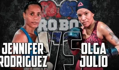 Imagen promocional de la pelea cancelada.