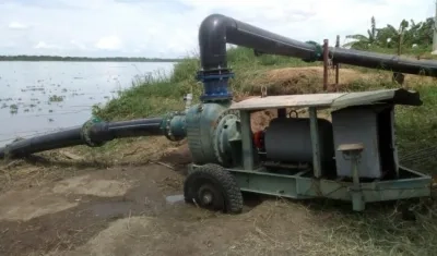 Esta es la bomba móvil prestada por Triple A a Acueducto del Sur.