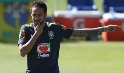 Neymar, delantero brasileño. 