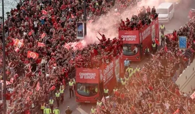 Imagen referencial de la hinchada del Liverpool.