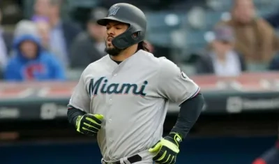 Jorge Alfaro, pelotero de los Marlins. 