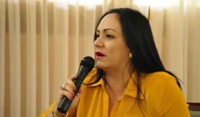 Claudia Patricia Aarón, presidenta de la Asamblea del Magdalena.